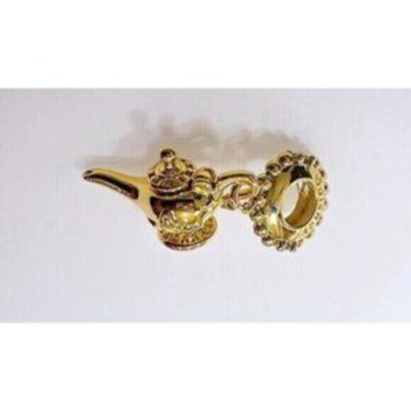 Aladdinand's Magic Lamp Charm, 925 Sterling Silver Charm Fits Pandora Bracelet - Picture 4 of 5